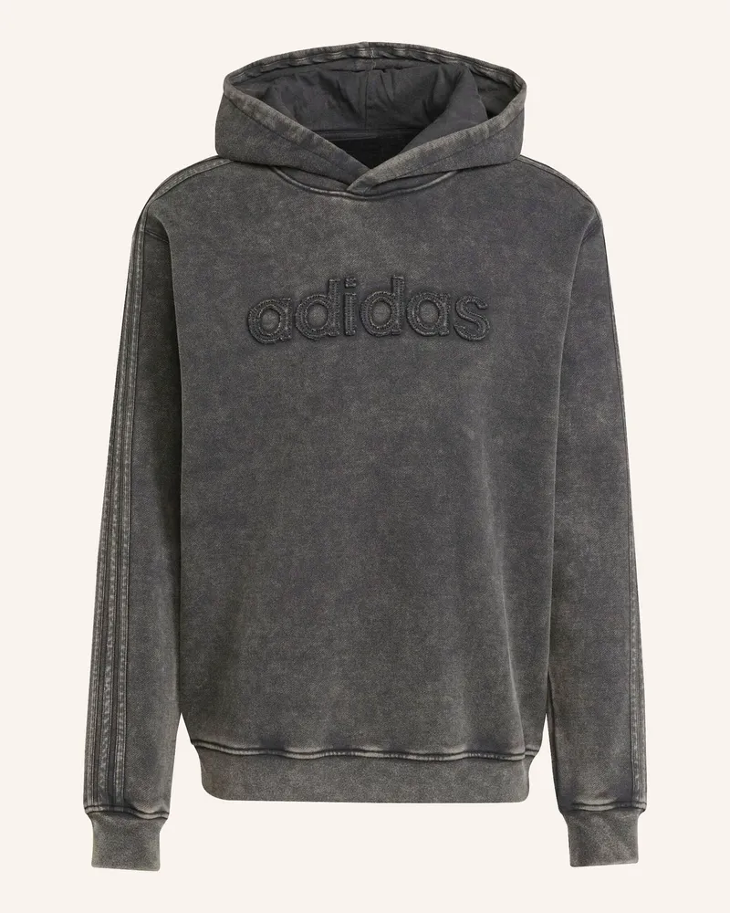 adidas WASHED HOODIE Schwarz