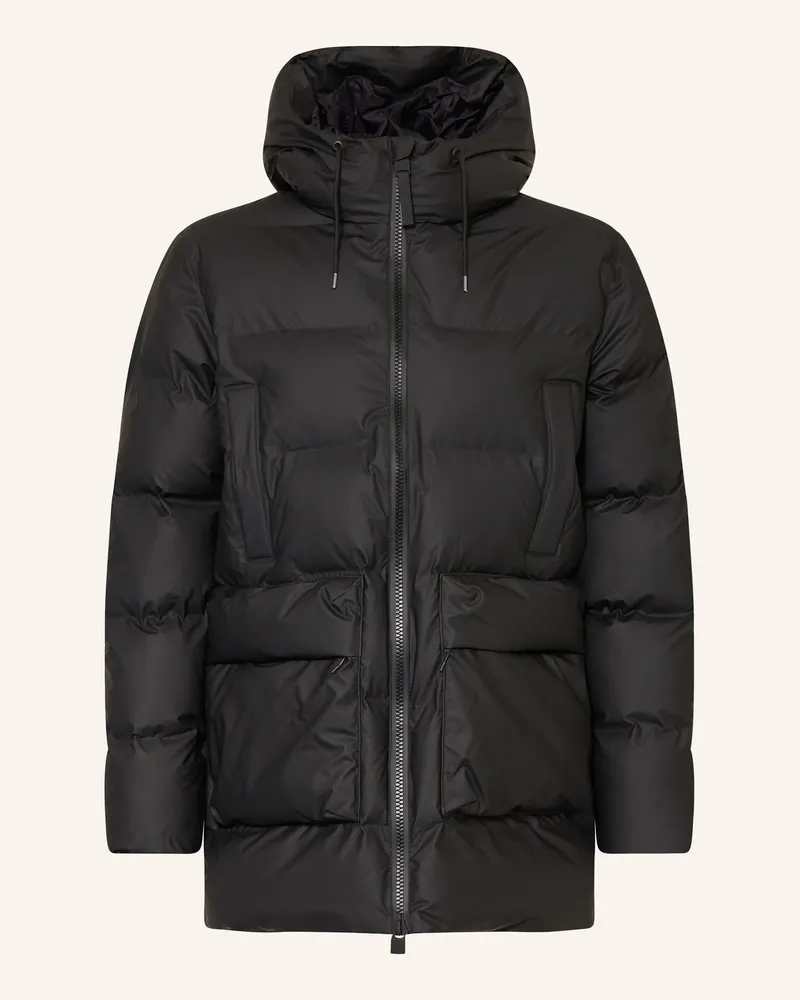 RAINS Parka Alta schwarz Schwarz