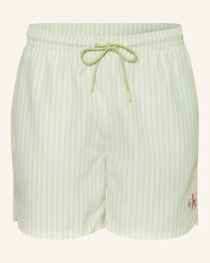 Calvin Klein Badeshorts gelb Hellgrün