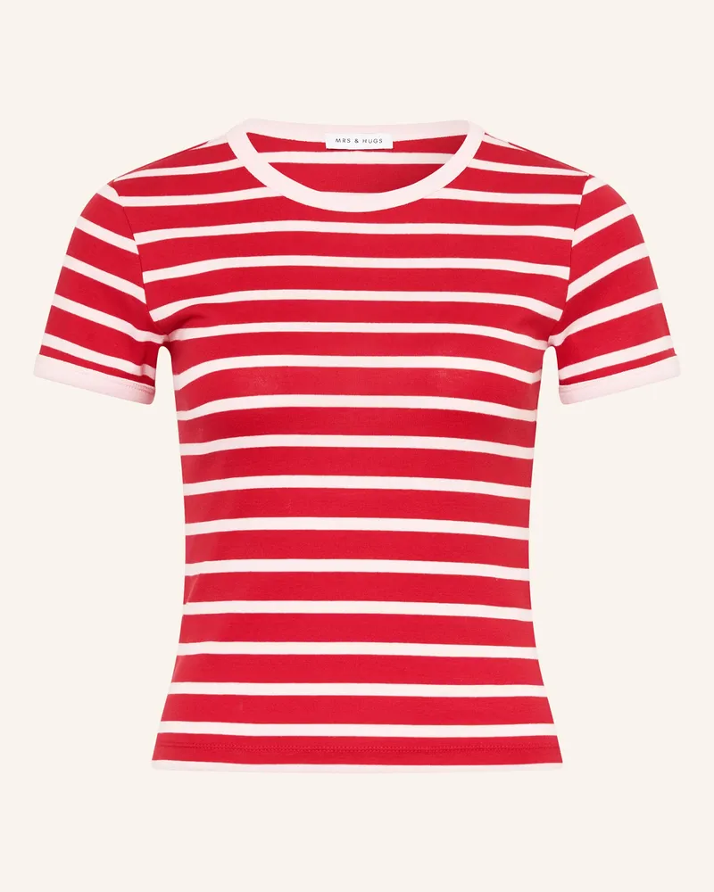 Mrs & HUGS T-Shirt Rot