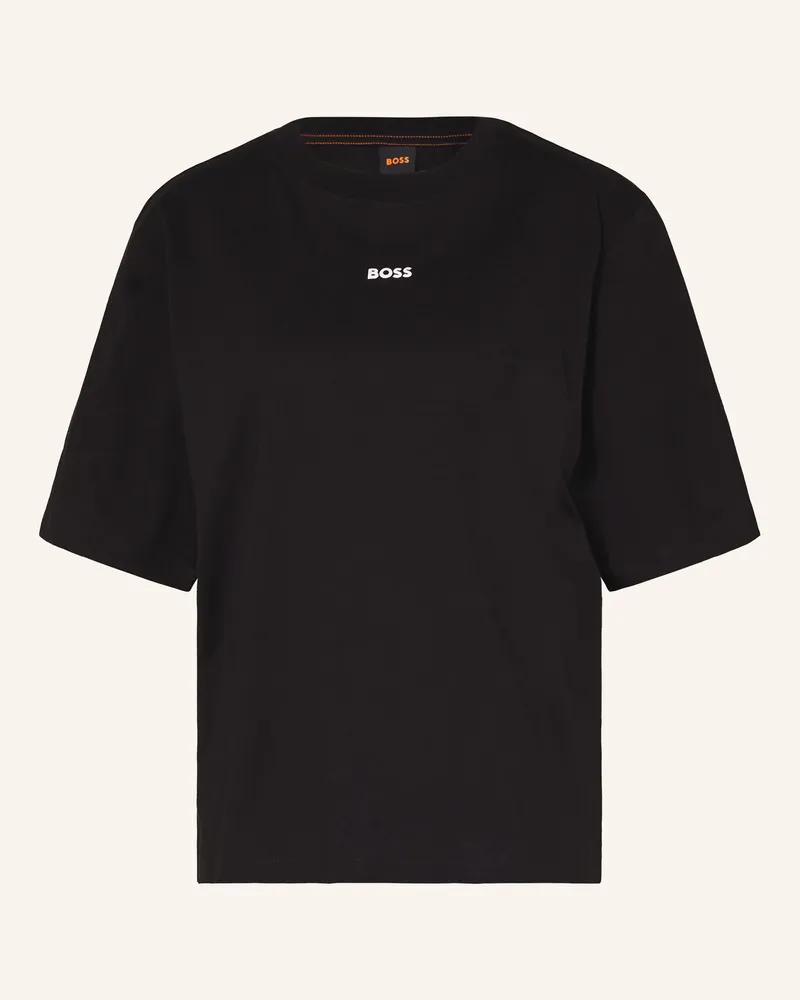 HUGO BOSS T-Shirt Enis schwarz Schwarz