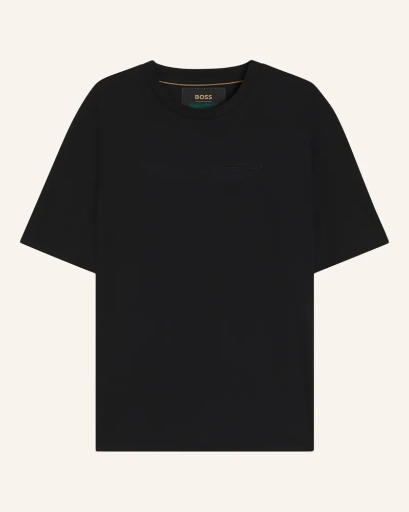 HUGO BOSS T-Shirt L-MAX_AM-254 Regular Fit Schwarz