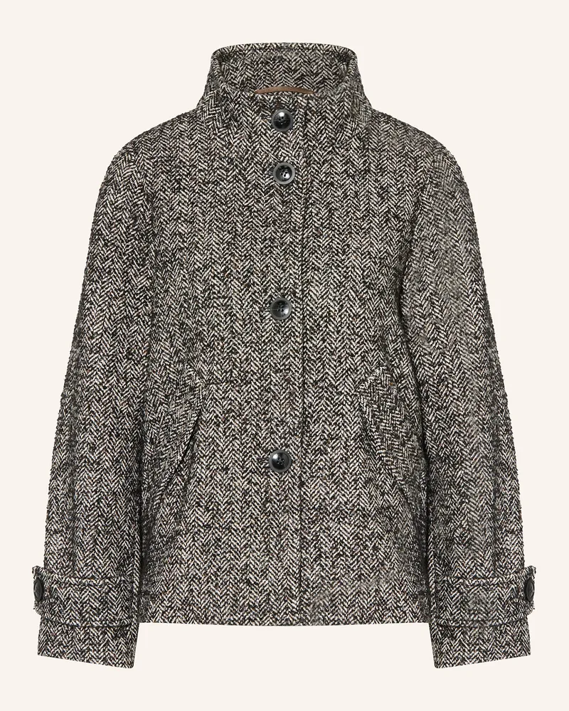 cinque Bouclé-Jacke CIJOLINO Schwarz