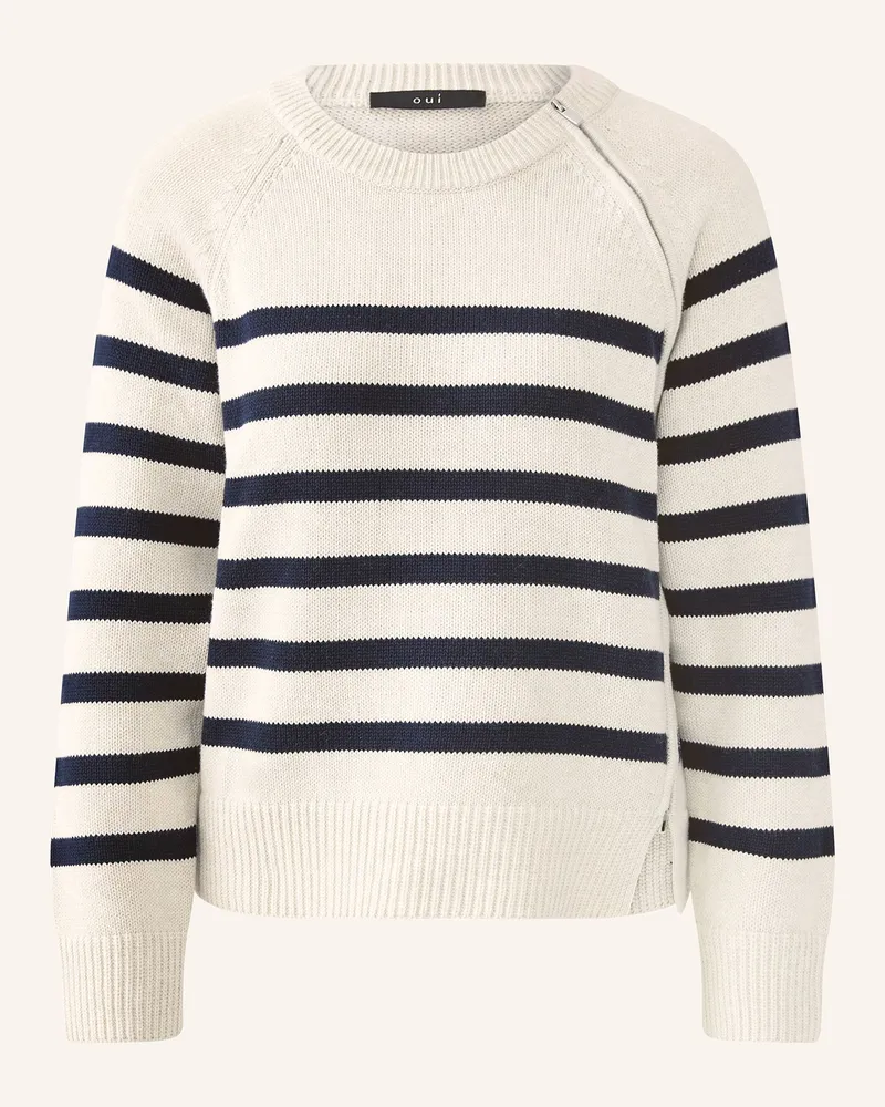 Oui  Pullover Weiss