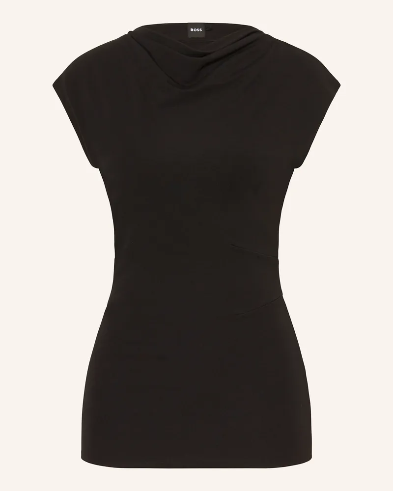 HUGO BOSS Blusentop ELAMMA Schwarz