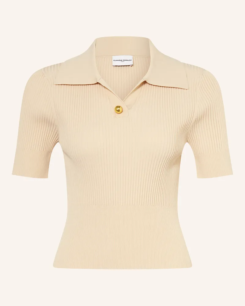 Claudie Pierlot Strickshirt Beige