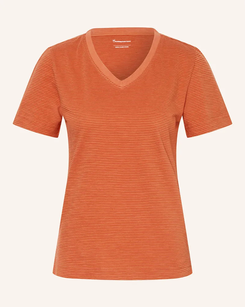 Knowledge Cotton Apparel T-Shirt Orange