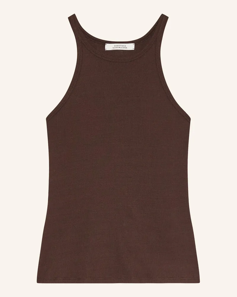 Dorothee Schumacher Top PURE SLEEKNESS Braun