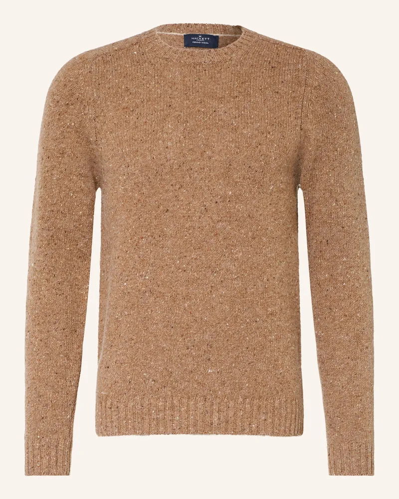 Hackett Pullover Donegal beige Braun