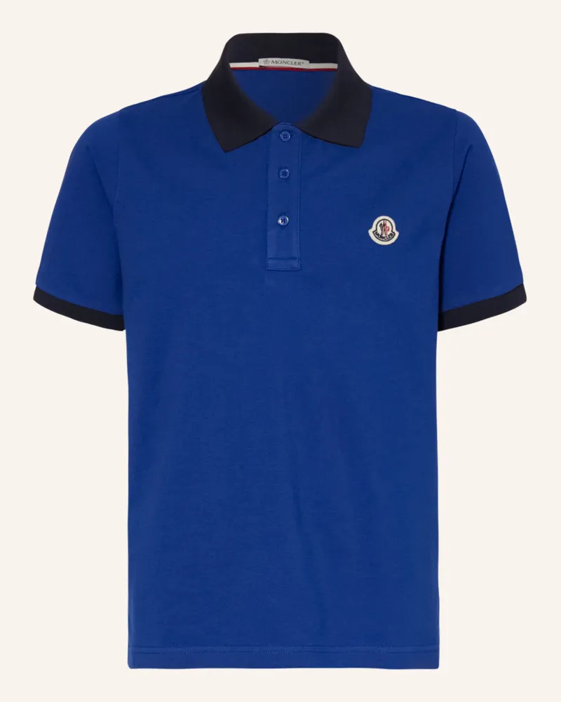 Moncler Piqué-Poloshirt Dunkelblau