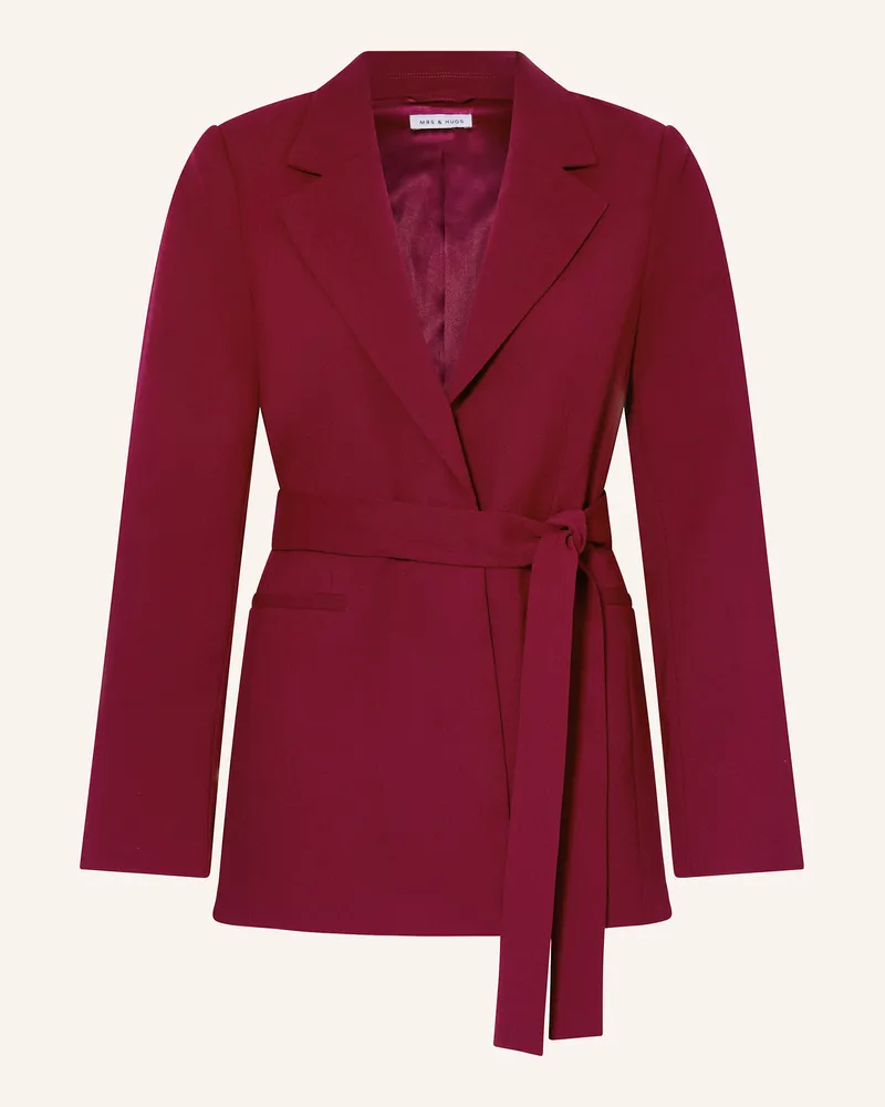 Mrs & HUGS Blazer Dunkelrot