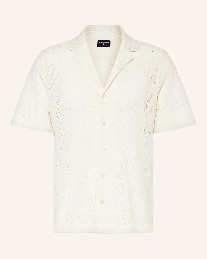 Strellson Strickhemd CLIRO Regular Fit Weiss