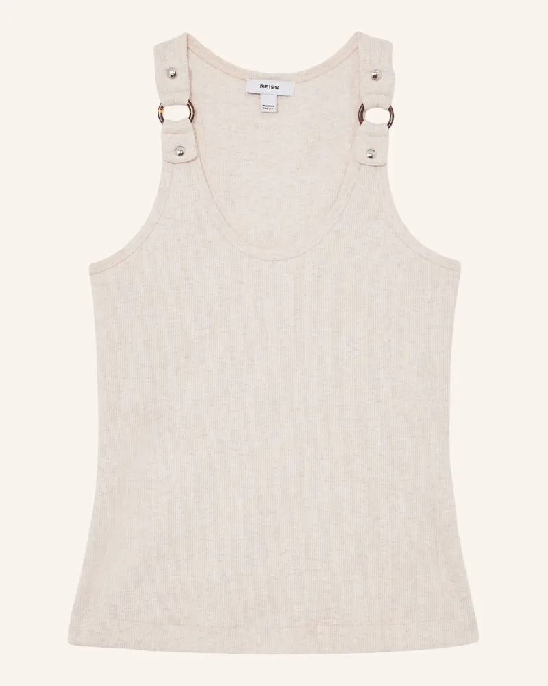 Reiss Top Bella Mit Nieten beige Beige