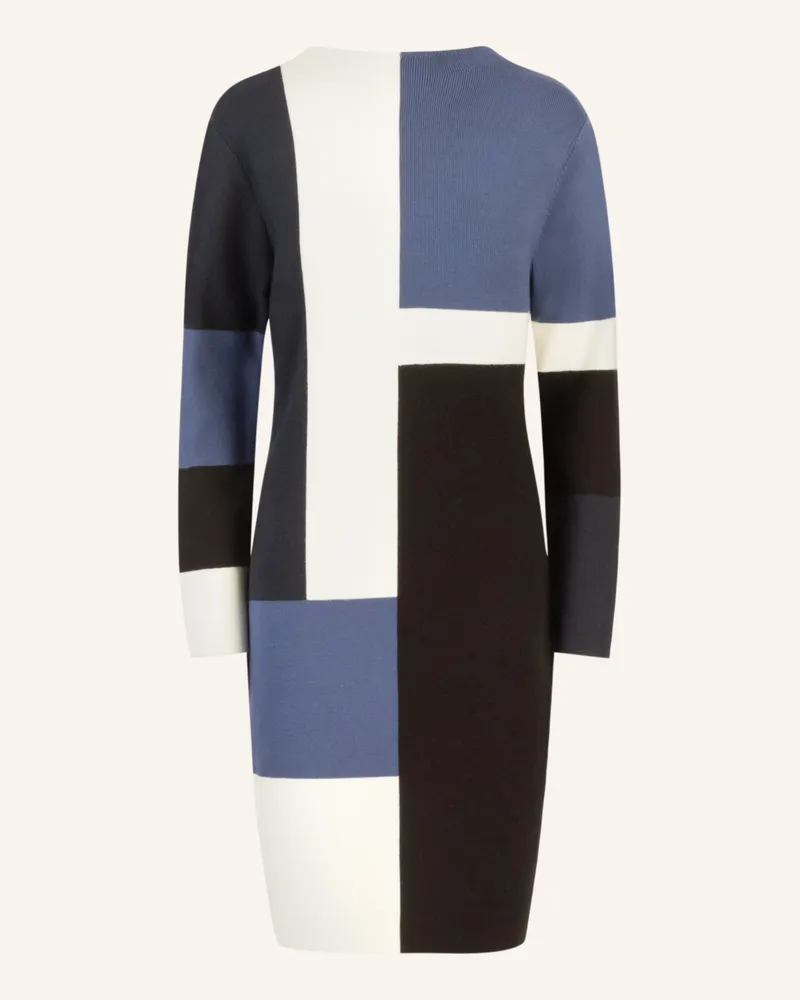 Apart Colorblocking Strickkleid Dunkelblau