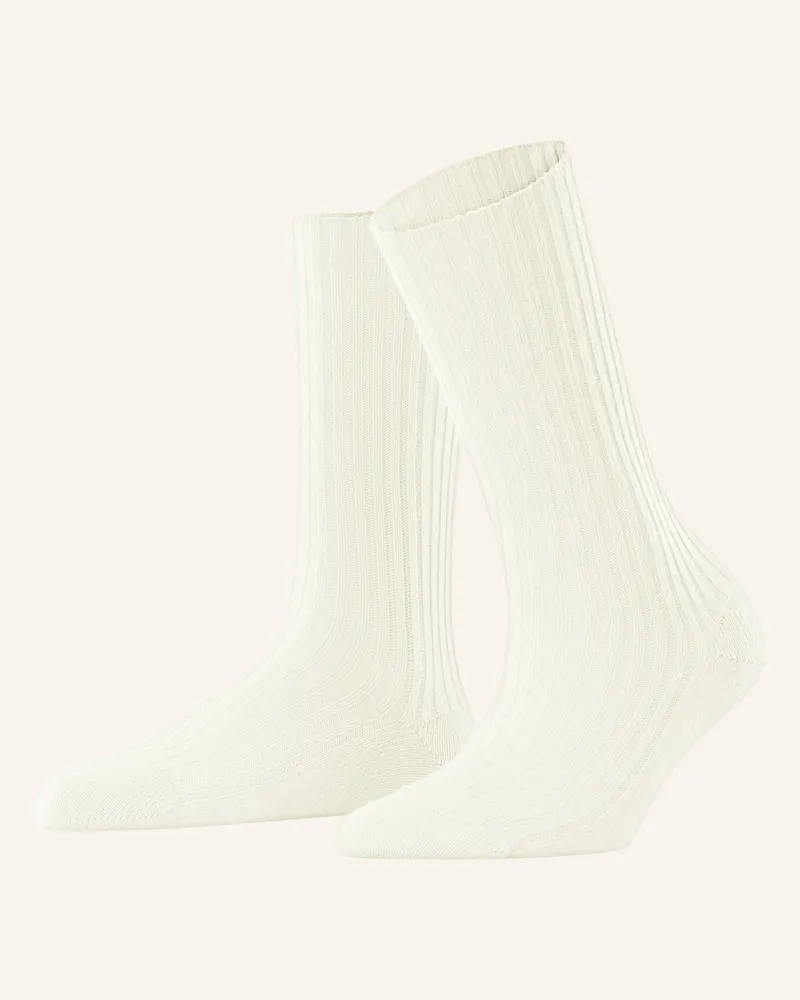 Falke Strümpfe Cosy Wool Boot Mit Merinowolle weiss 2040