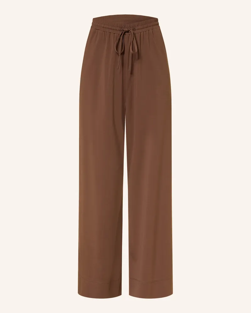 Max Mara 7/8-Hose MODICO aus Jersey Braun
