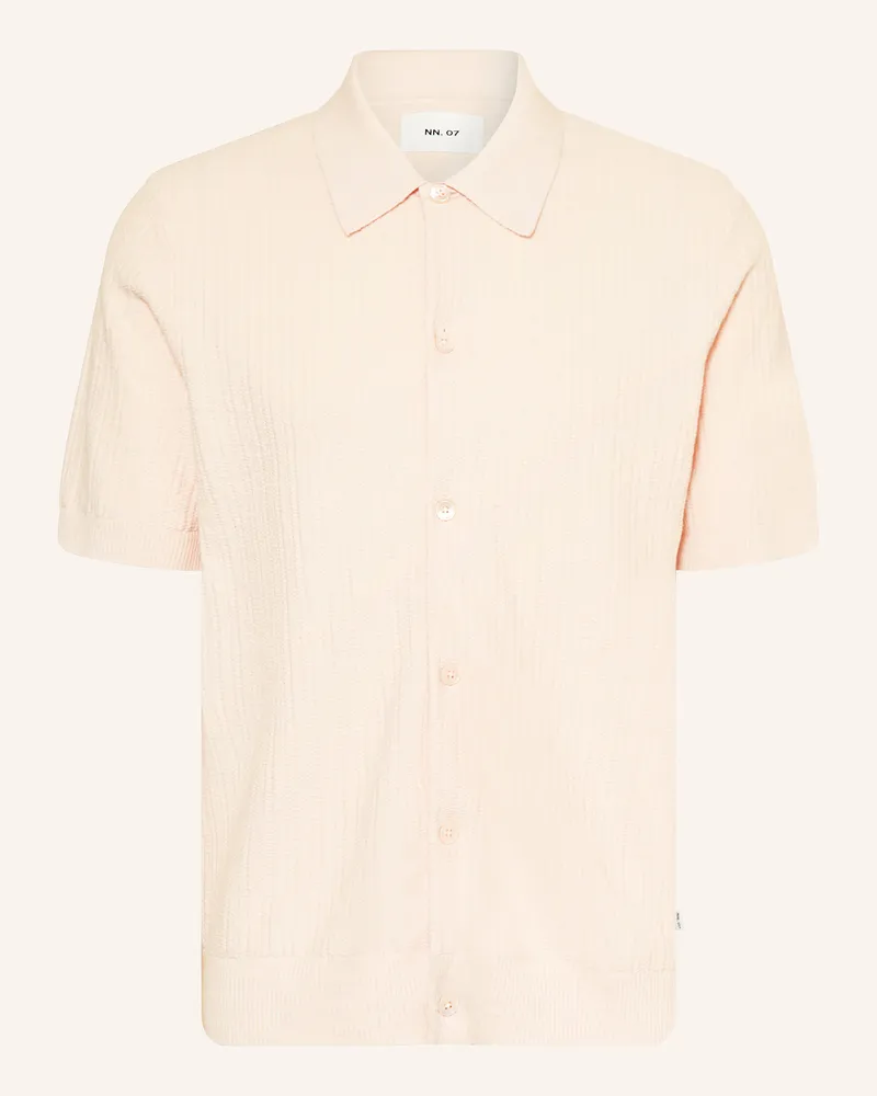 NN 07 Strickhemd NOLAN Comfort Fit Creme