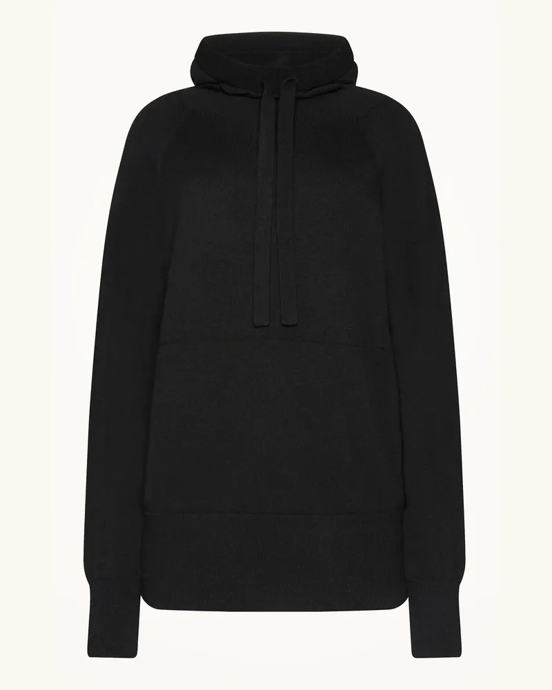 Wolford Wolford Hoodie Knit Sweats Top Long Sleeves Schwarz