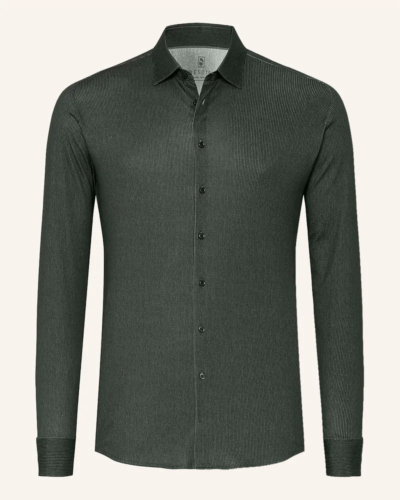 DESOTO Jerseyhemd Slim Fit gruen Dunkelgrün