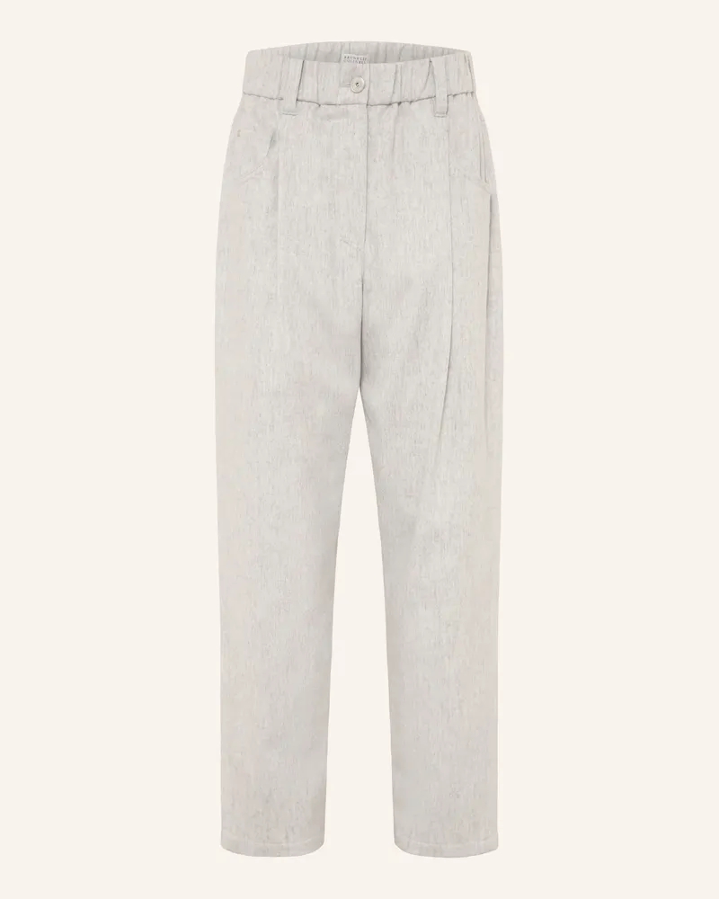 Brunello Cucinelli Hose grau Hellgrau