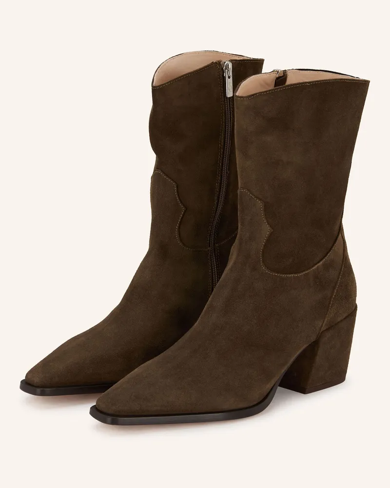 Attilio Giusti Leombruni Cowboy Boots Abigail C gruen Oliv