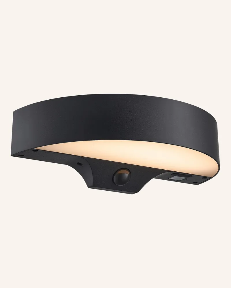 NORDLUX Wandleuchte Monay Round Solar schwarz Schwarz