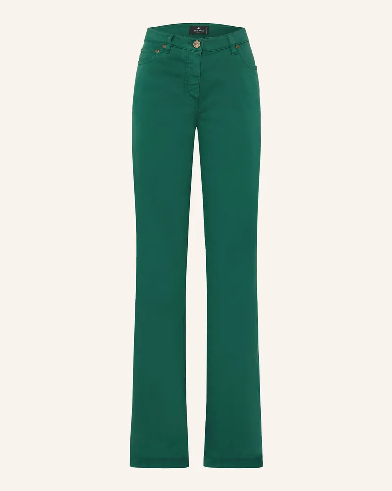 Etro Bootcut Jeans gruen V0402