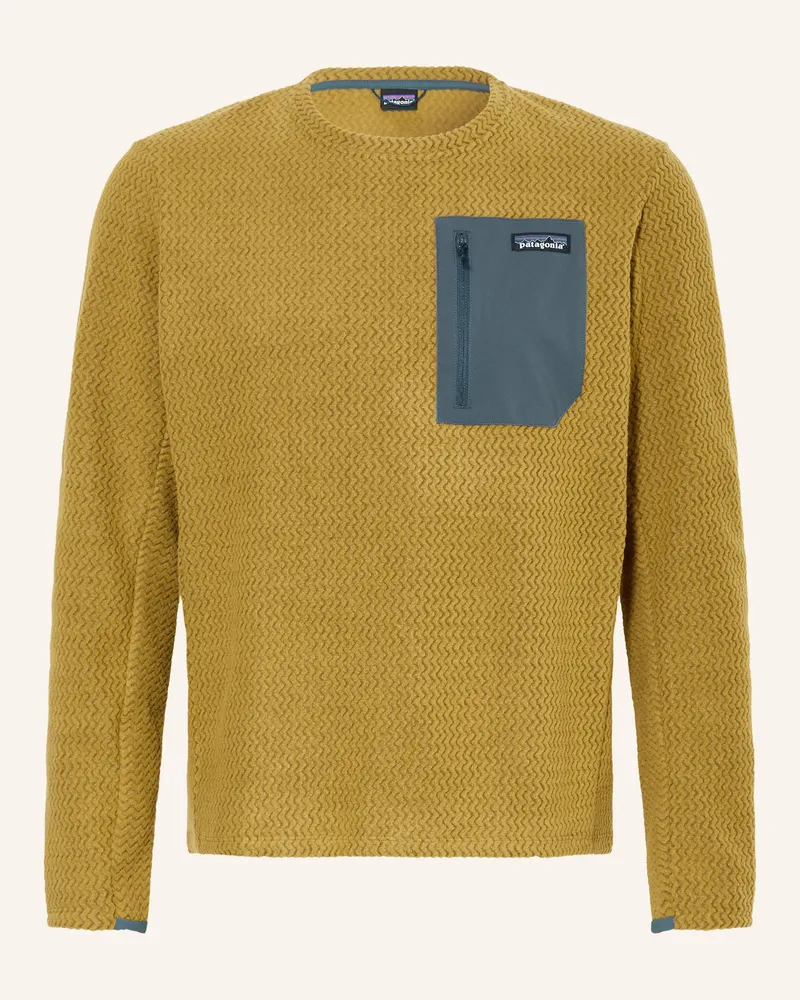 Patagonia Fleecepullover R1® AIR Dunkelgelb