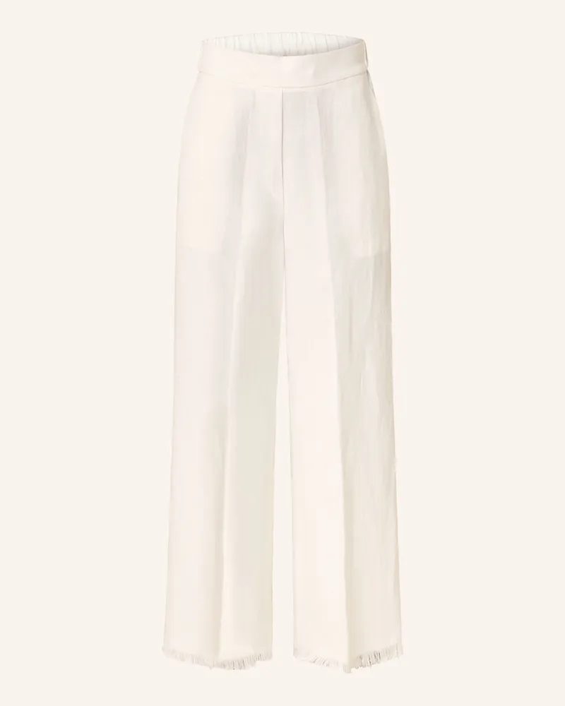 Antonelli Firenze Marlenehose TORRES mit Leinen Weiss