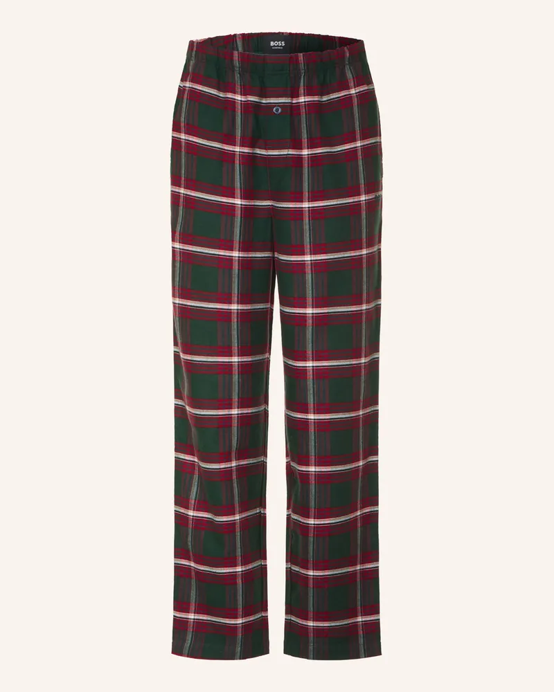 HUGO BOSS Schlafhose Holiday Aus Flanell rot Dunkelrot