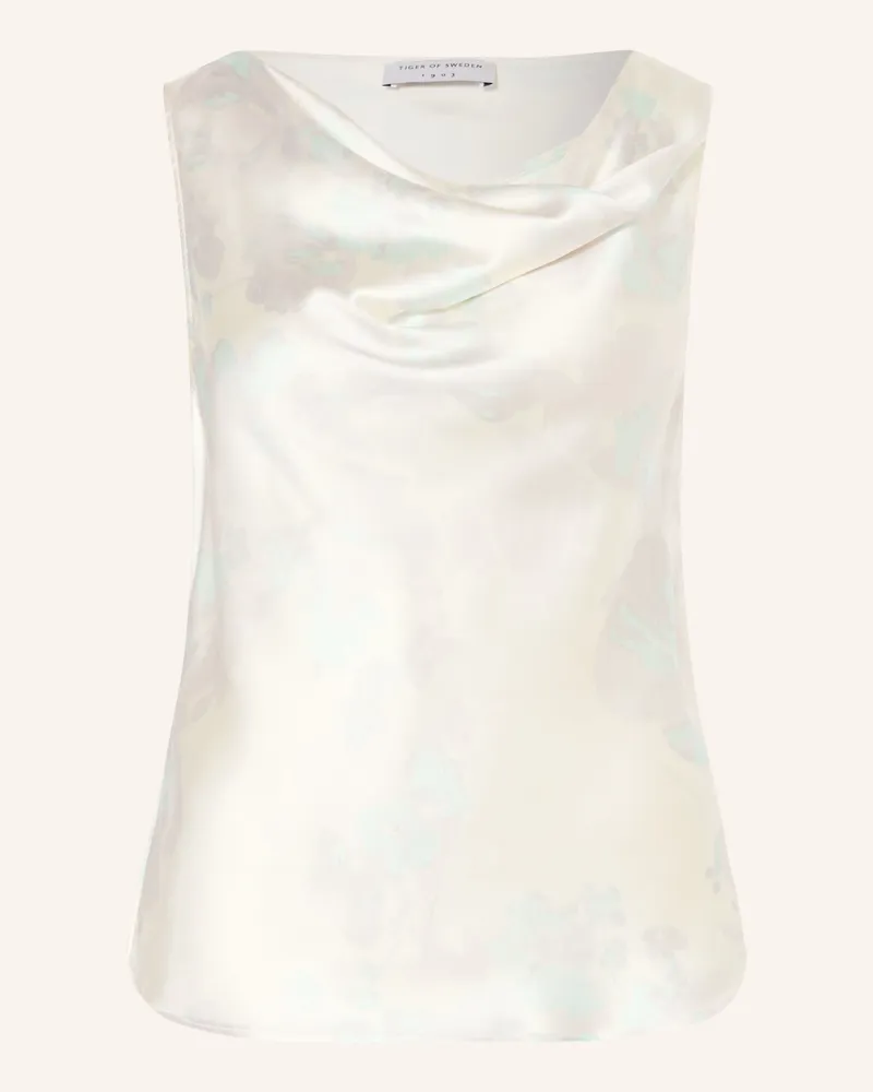 Tiger of Sweden Blusentop Helvie Aus Satin weiss Ecru