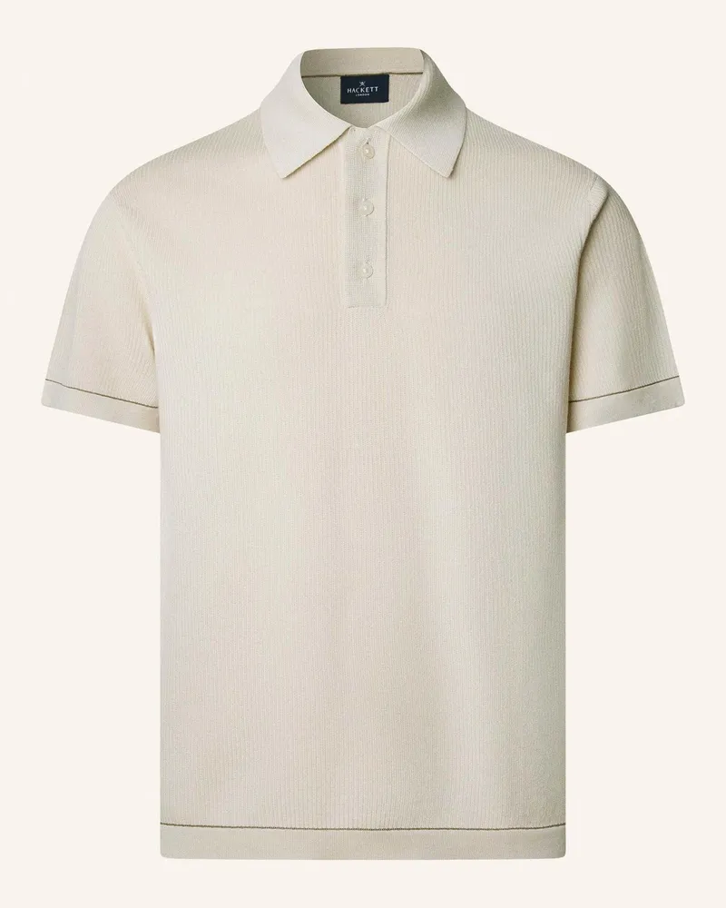 Hackett Poloshirt TEXTURED KNIT POLO Beige