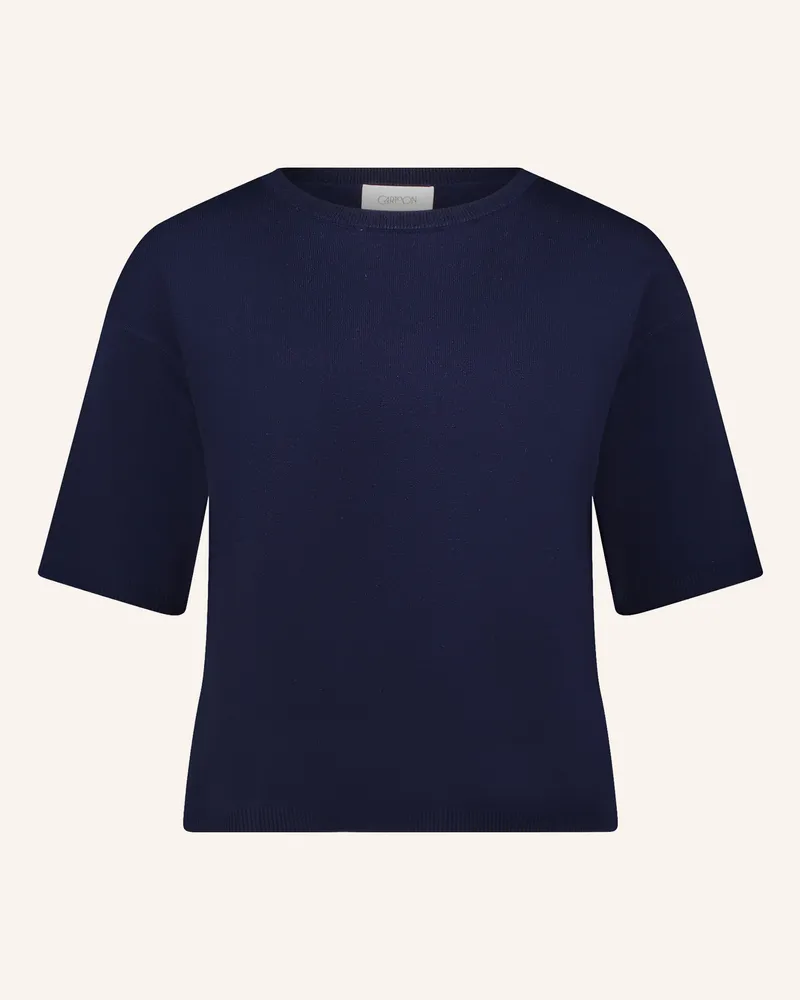 Cartoon Strickshirt blau Dunkelblau