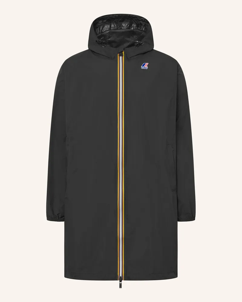 K-Way Regenmantel Le Vrai 4.0 Eiffel East schwarz Schwarz
