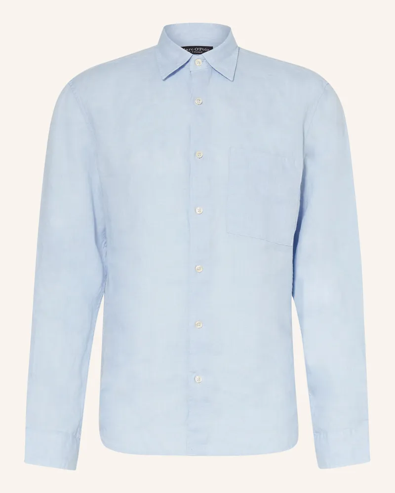 Marc O'Polo Leinenhemd Regular Fit Hellblau