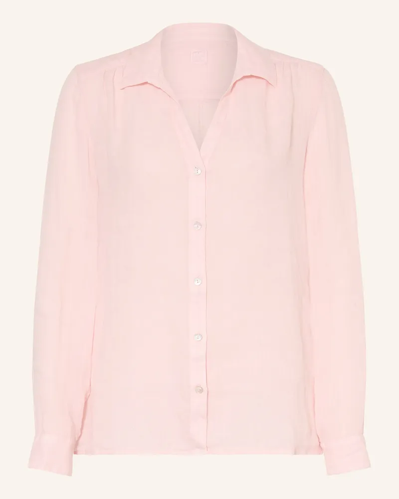 120% Lino Hemdbluse Aus Leinen rosa Rosa