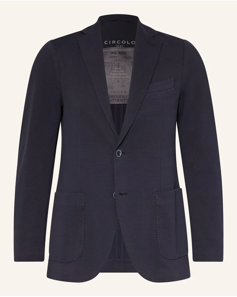 CIRCOLO 1901 Stricksakko Extra Slim Fit Blau