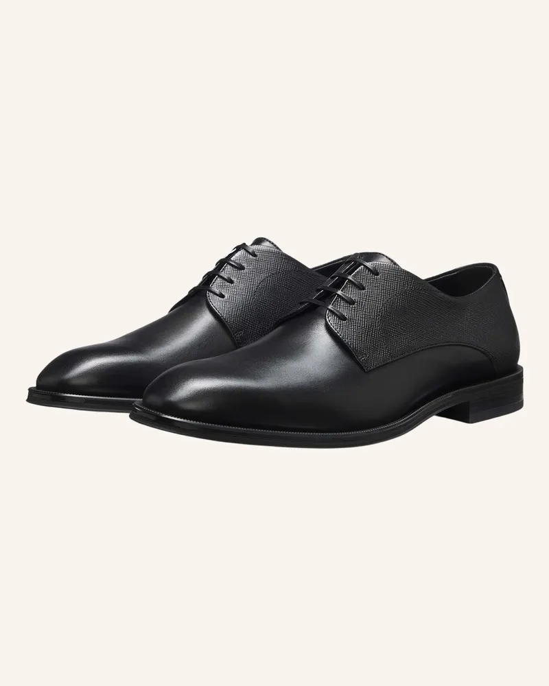 HUGO BOSS Business-Schnürschuh Derrek_Derb_Buprpt schwarz Schwarz
