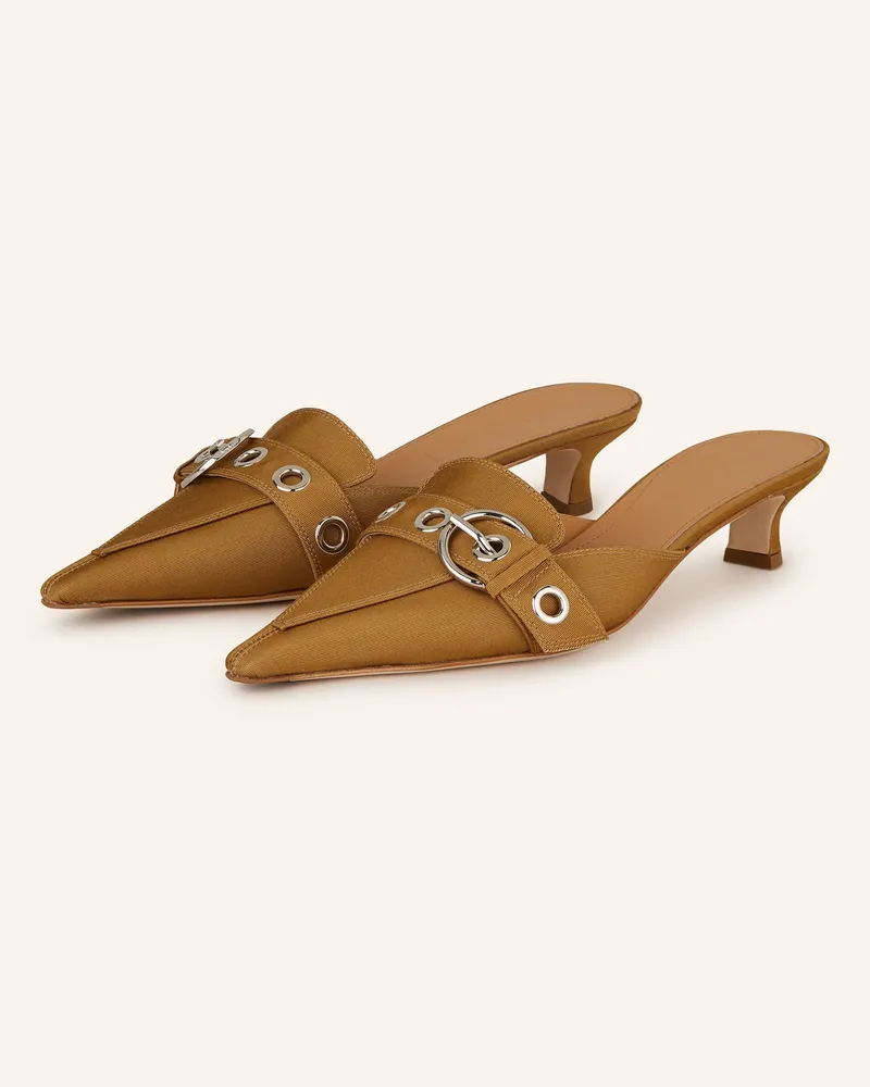 aeyde Mules DANIELLE Camel