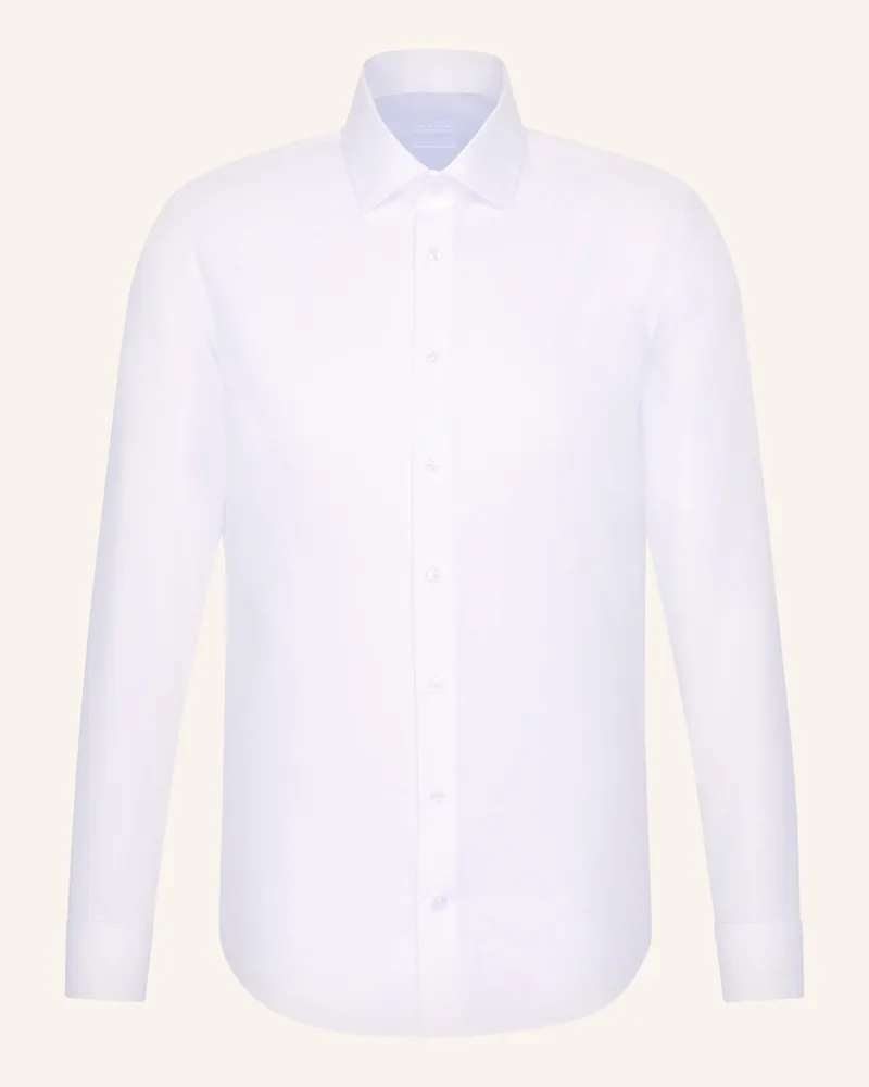 Seidensticker Hemd Slim Fit weiss Weiss