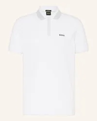 HUGO BOSS Jersey-Poloshirt PADDY Regular Fit Weiss