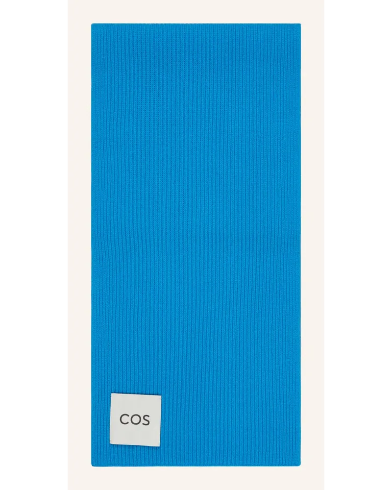 Cos Schal mit Cashmere Blau