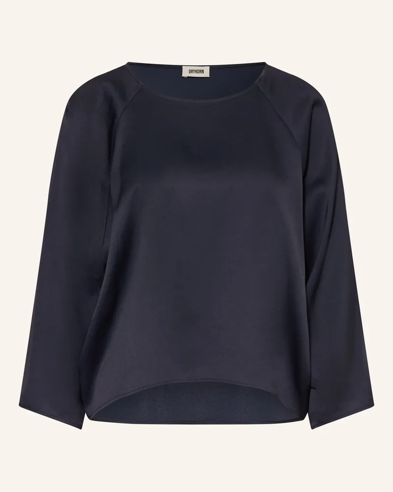 Drykorn Blusenshirt NIALINI aus Satin Dunkelblau