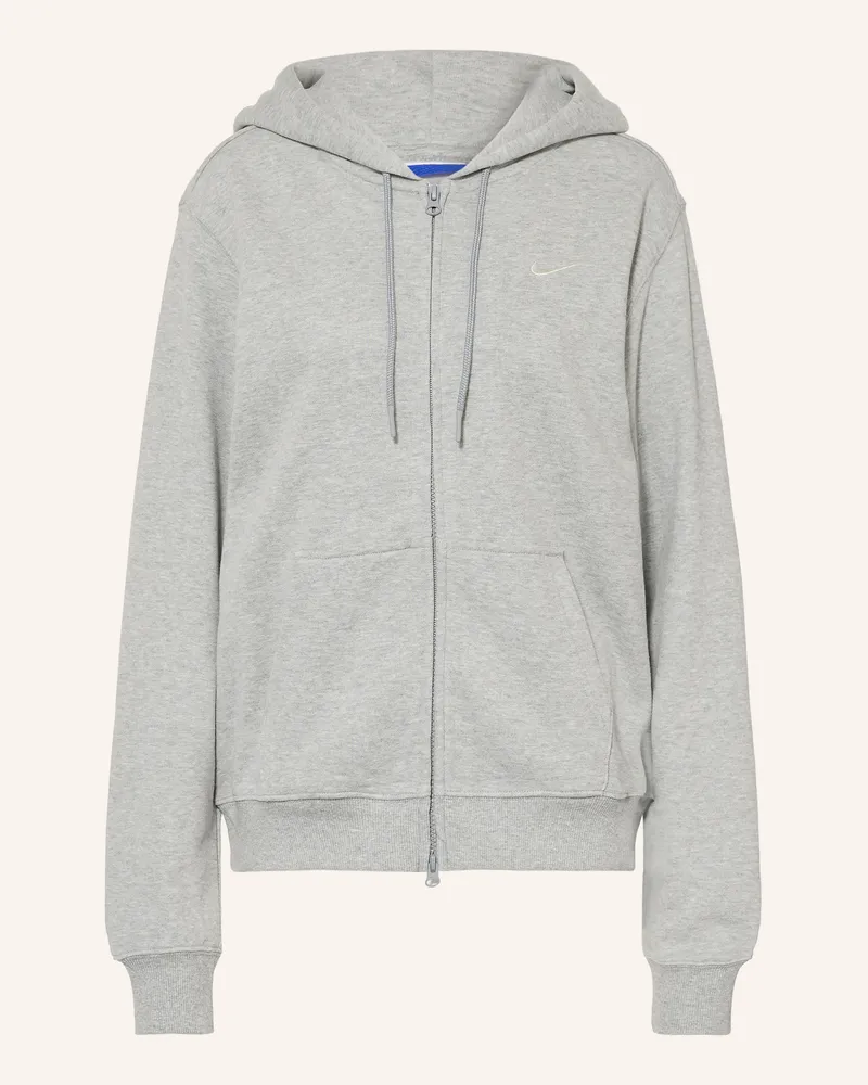 Nike Sweatjacke Studio Fleece grau Hellgrau