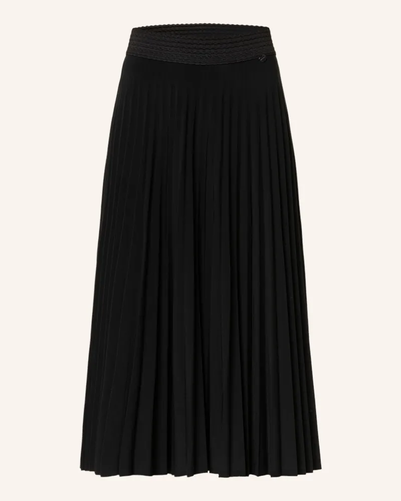 Rich&Royal Plisseerock schwarz Schwarz