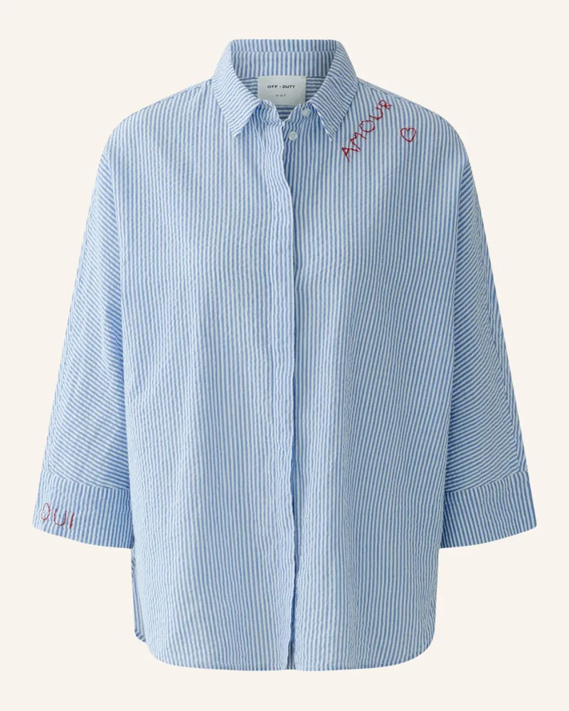 Oui  Bluse blau Blau