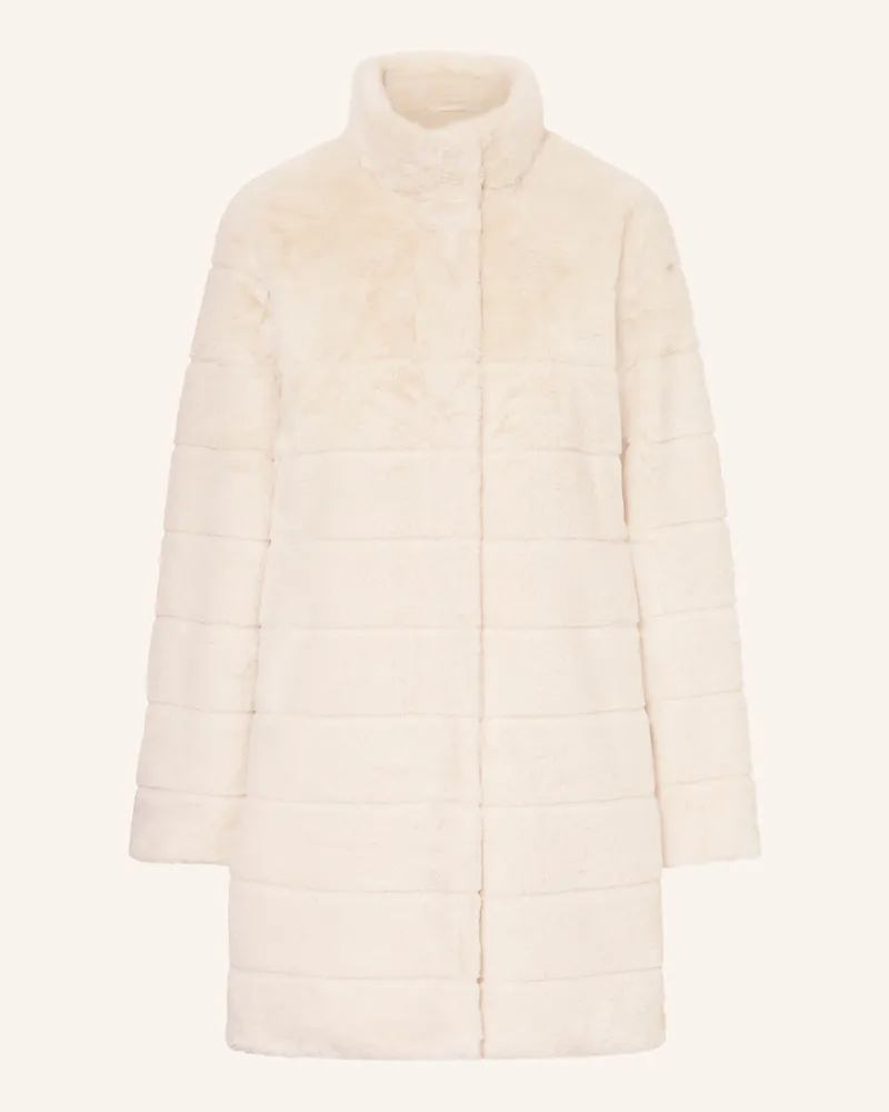 monari Kunstpelz-Mantel beige Ecru