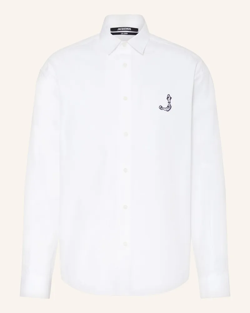 Jacquemus Hemd LA CHEMISE SIMON Comfort Fit Weiss