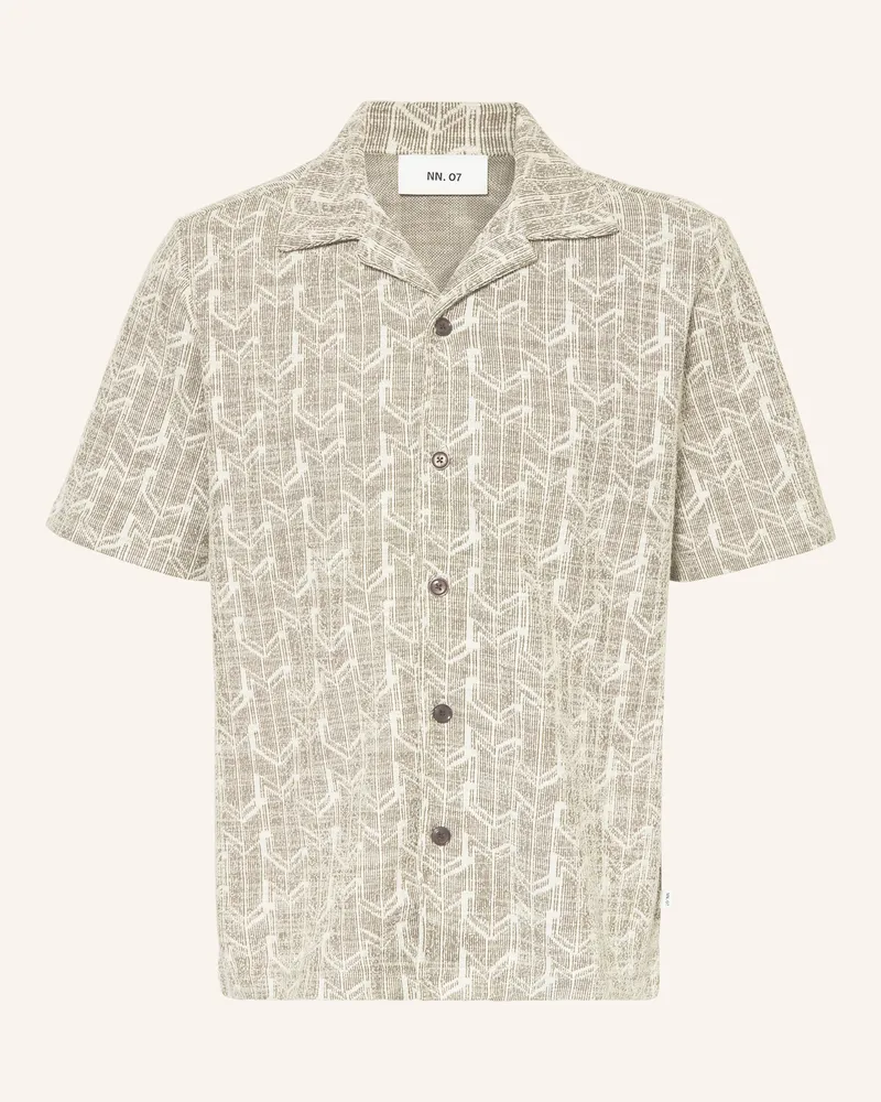 NN 07 Resorthemd JULIO Regular Fit aus Jersey Oliv