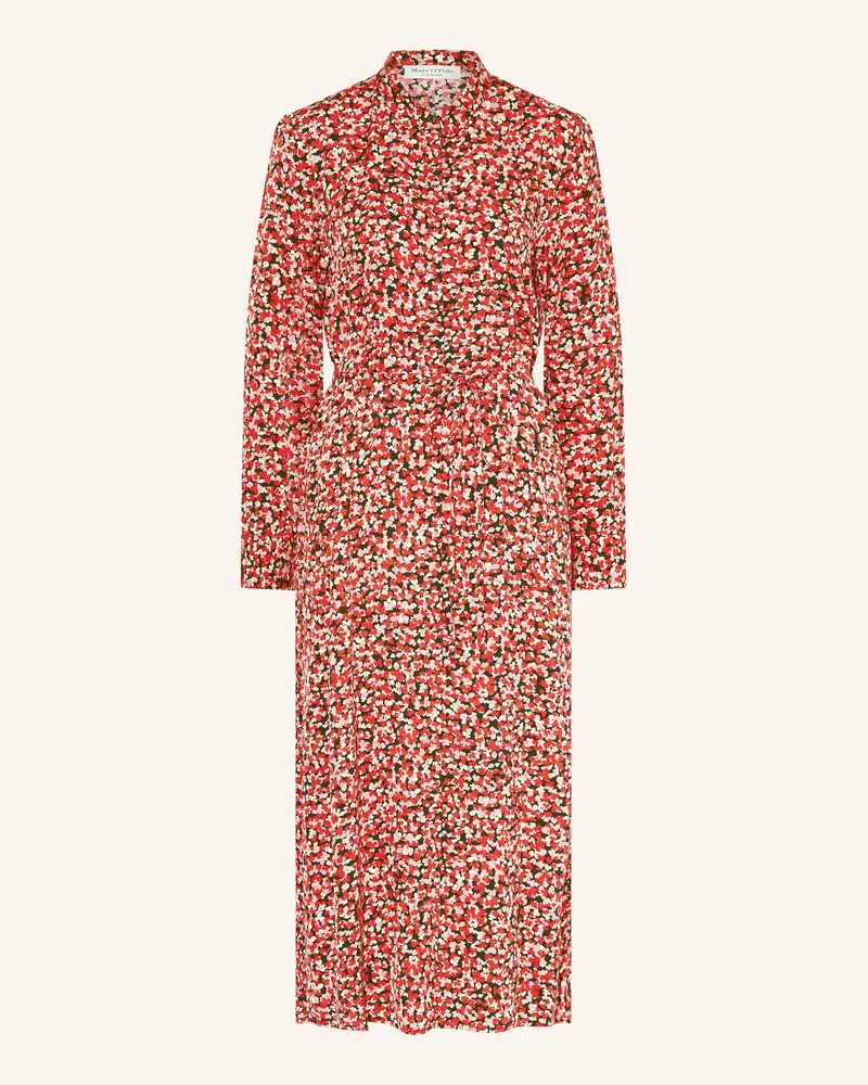 Marc O'Polo Hemdblusenkleid weiss Rot